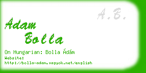 adam bolla business card