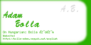 adam bolla business card